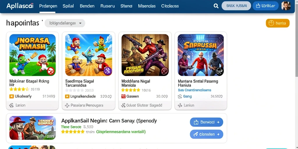 Antarmuka menu navigasi yang mudah digunakan.