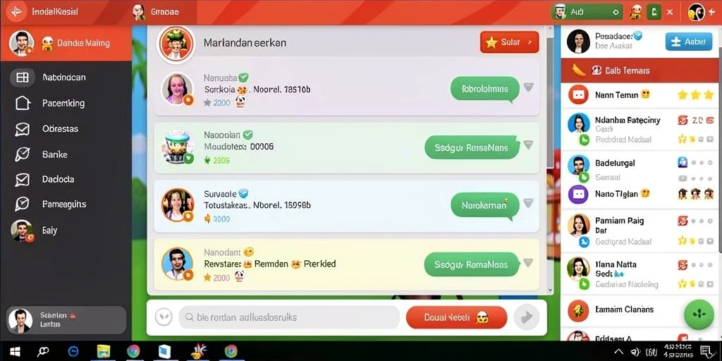 Screenshoot fitur komunitas yang aktif dan menyenangkan.