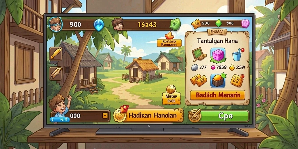 Screenshot menampilkan momen seru saat menyelesaikan level.
