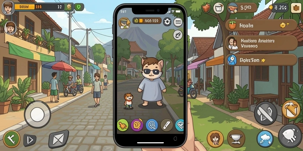 Menampilkan antarmuka permainan yang user-friendly dan menarik.