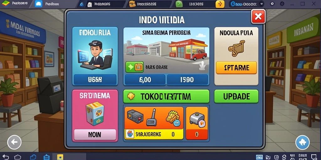 Screenshot menunjukkan keberuntungan pemain sedang berputar.